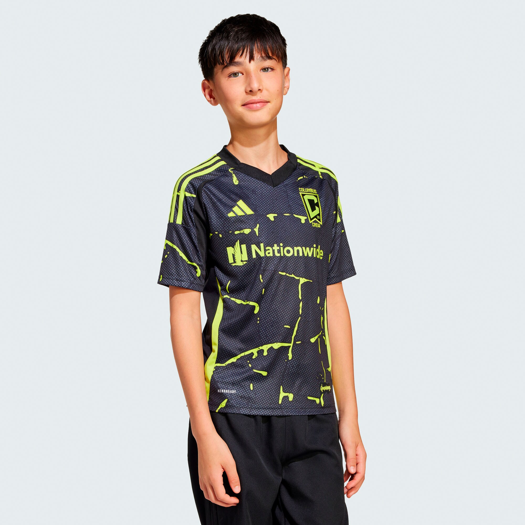 youth columbus crew adidas black 2025 the goosebumps kit replica jersey | San Jose Earthquakes Hats, Jerseys & MLS Apparel