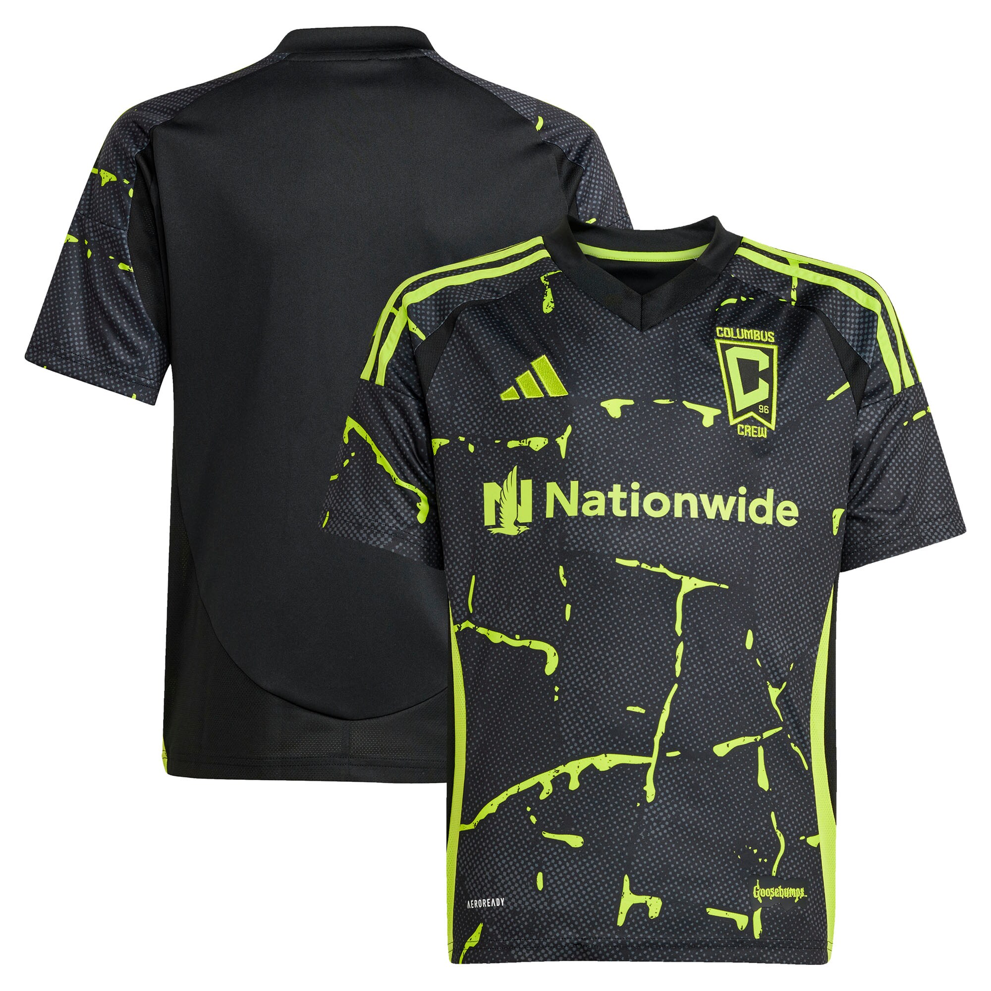 youth columbus crew adidas black 2025 the goosebumps kit replica jersey | San Jose Earthquakes Hats, Jerseys & MLS Apparel