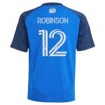 youth fc cincinnati miles robinson adidas blue 2025 orange and blue legacy kit replica player jersey | San Jose Earthquakes Hats, Jerseys & MLS Apparel