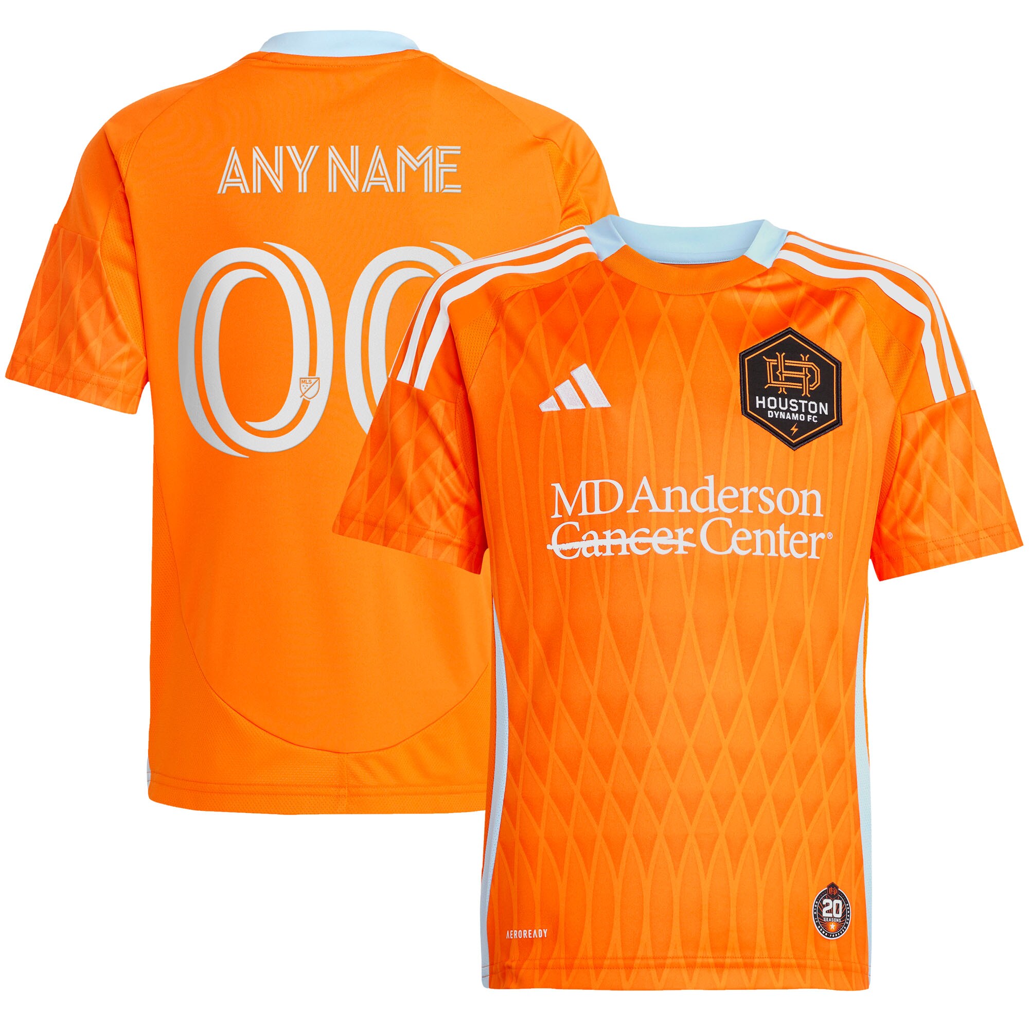youth houston dynamo fc adidas orange 2025 season 20 replica custom jersey | San Jose Earthquakes Hats, Jerseys & MLS Apparel
