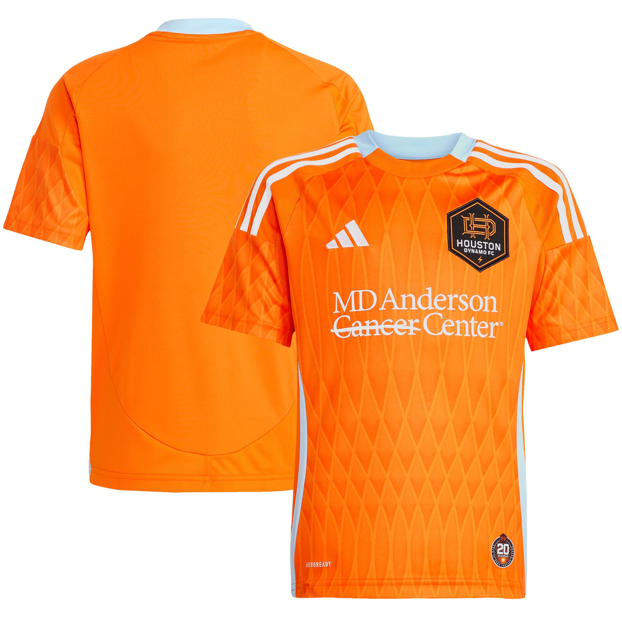 youth houston dynamo fc adidas orange 2025 season 20 replica jersey | San Jose Earthquakes Hats, Jerseys & MLS Apparel