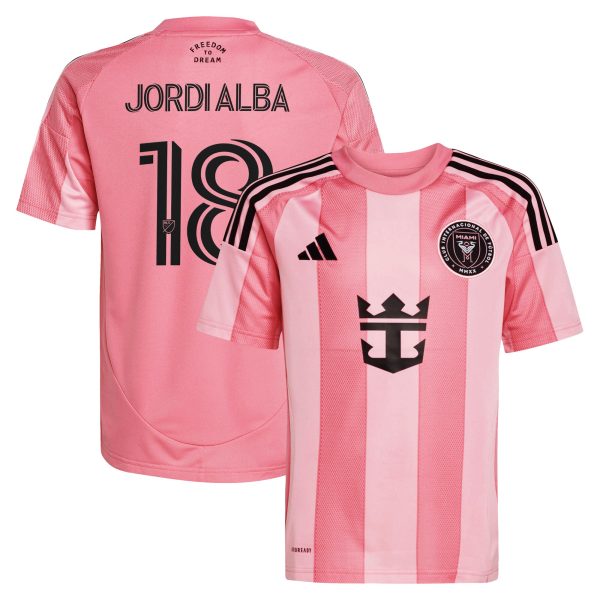 youth inter miami cf jordi alba adidas light pink 2025 euforia replica player jersey | San Jose Earthquakes Hats, Jerseys & MLS Apparel