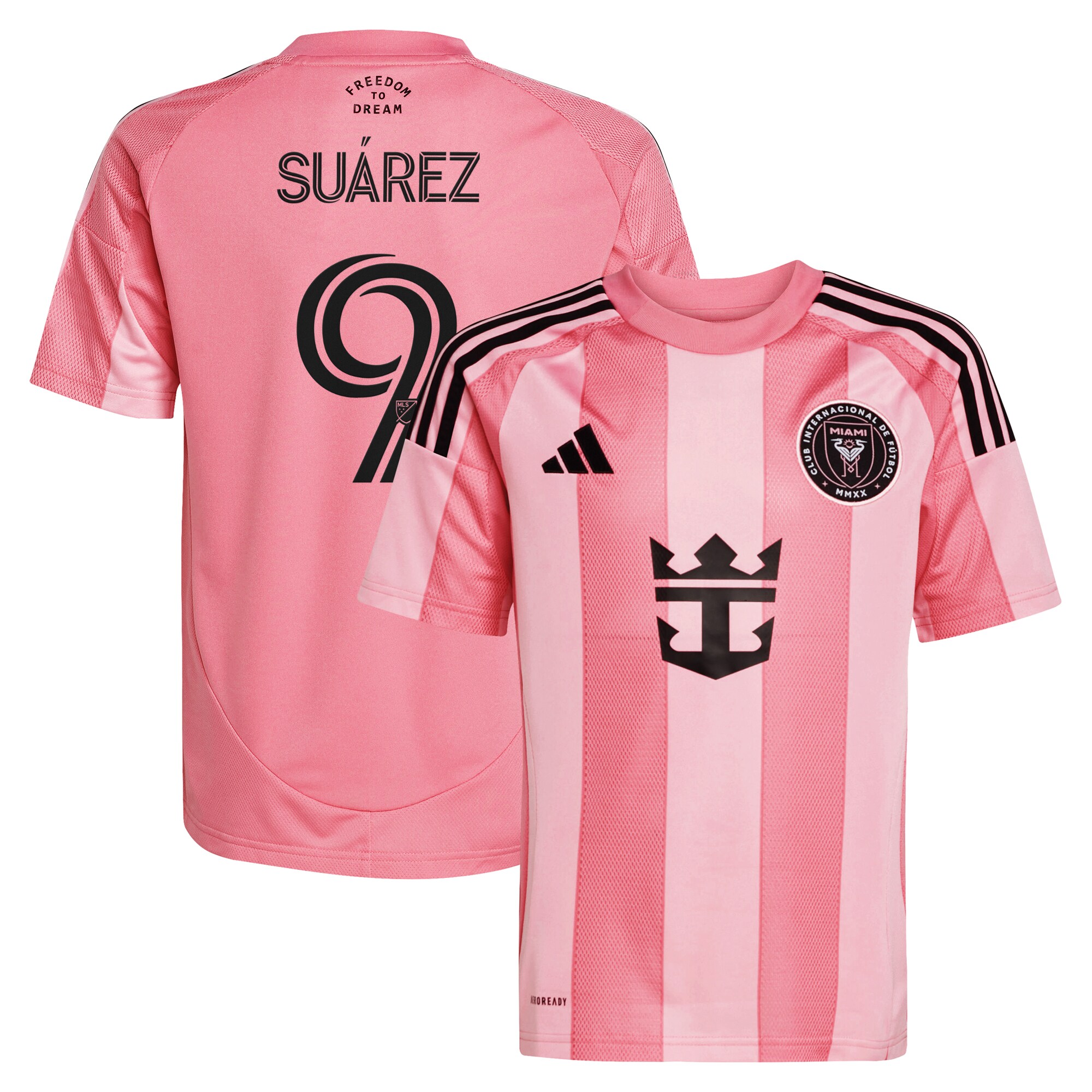 youth inter miami cf luis suárez adidas light pink 2025 euforia replica player jersey | San Jose Earthquakes Hats, Jerseys & MLS Apparel