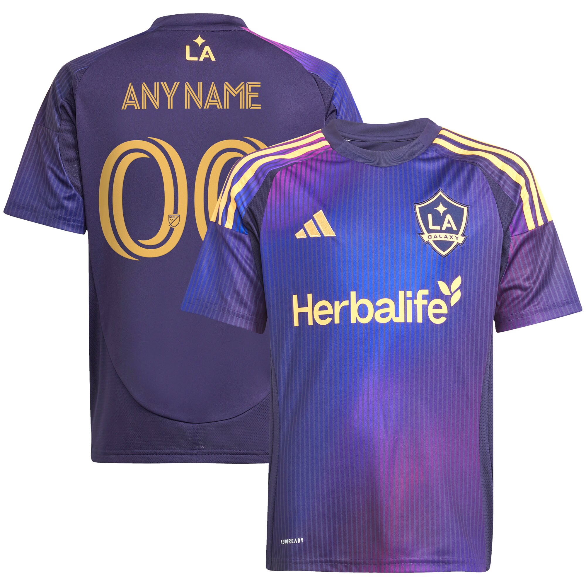 youth la galaxy adidas navy 2025 rizon replica custom jersey | San Jose Earthquakes Hats, Jerseys & MLS Apparel