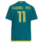 youth la galaxy gabriel pec adidas green 2024 la kit replica player jersey | San Jose Earthquakes Hats, Jerseys & MLS Apparel