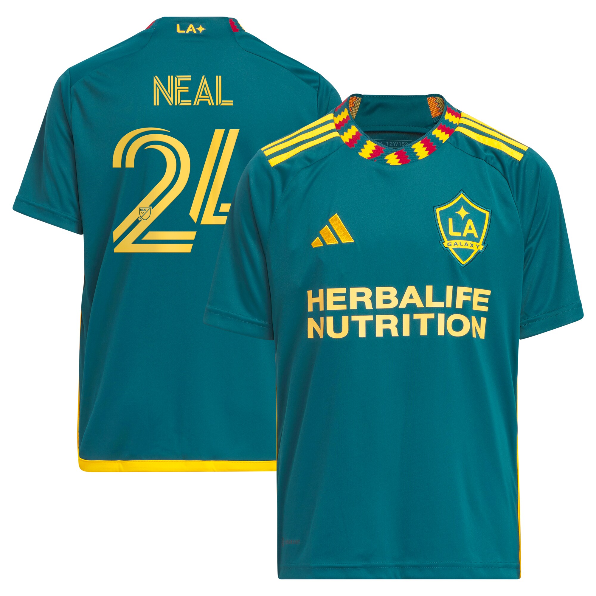 youth la galaxy jalen neal adidas green 2024 la kit replica player jersey | San Jose Earthquakes Hats, Jerseys & MLS Apparel