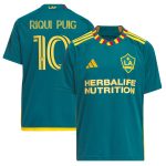 youth la galaxy riqui puig adidas green 2024 la kit replica player jersey | San Jose Earthquakes Hats, Jerseys & MLS Apparel