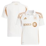 youth lafc adidas white 2025 secondary replica jersey | San Jose Earthquakes Hats, Jerseys & MLS Apparel