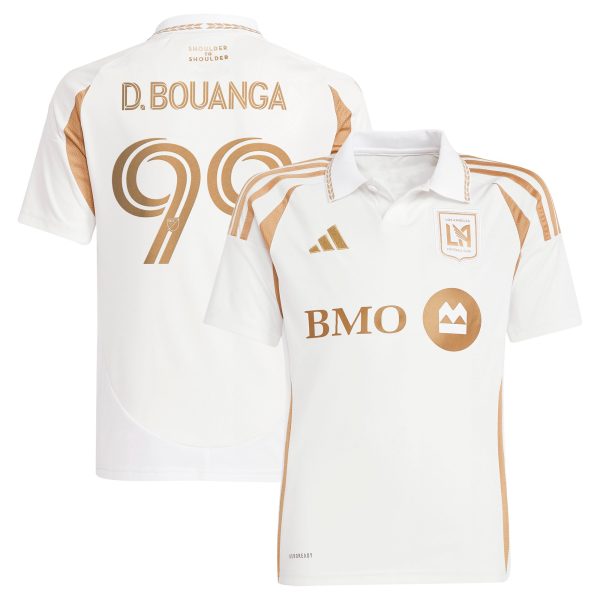 youth lafc denis bouanga adidas white 2025 secondary replica player jersey | San Jose Earthquakes Hats, Jerseys & MLS Apparel