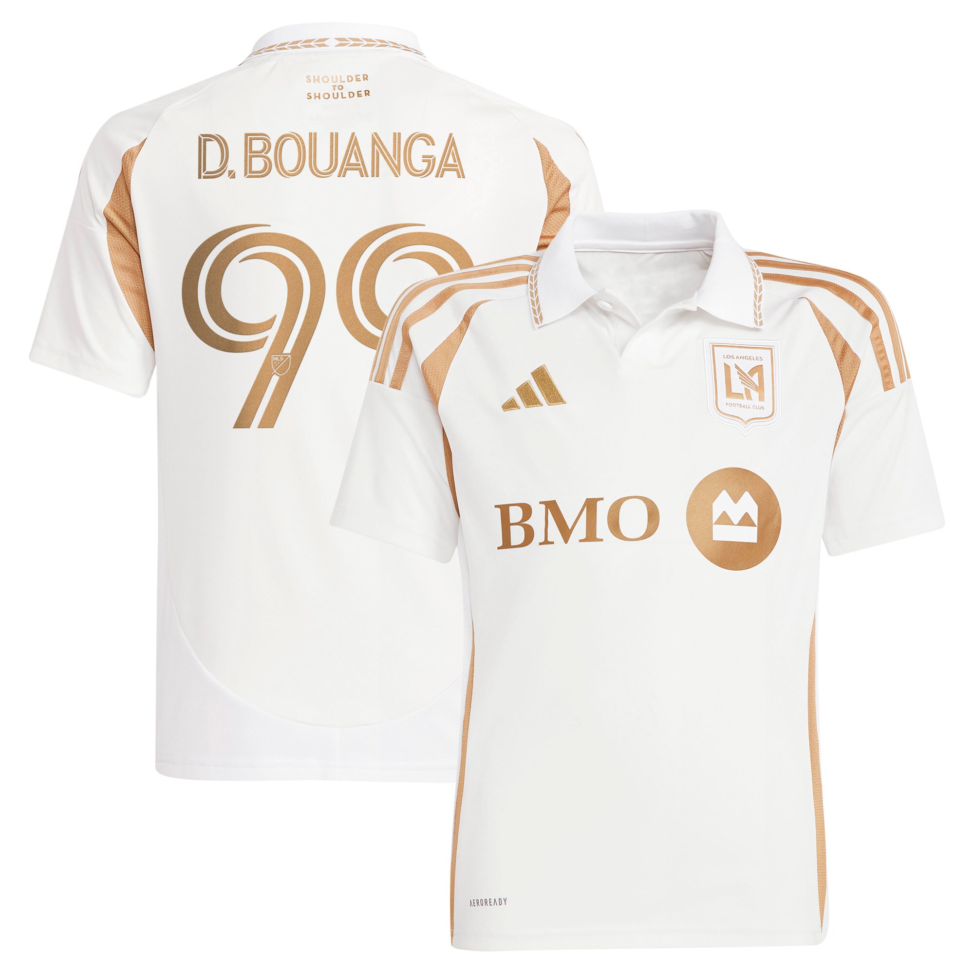 youth lafc denis bouanga adidas white 2025 secondary replica player jersey | San Jose Earthquakes Hats, Jerseys & MLS Apparel