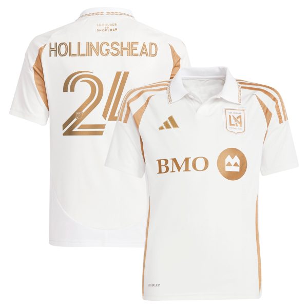 youth lafc ryan hollingshead adidas white 2025 secondary replica player jersey | San Jose Earthquakes Hats, Jerseys & MLS Apparel