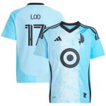 youth minnesota united fc robin lod adidas blue 2025 convergence replica player jersey | San Jose Earthquakes Hats, Jerseys & MLS Apparel