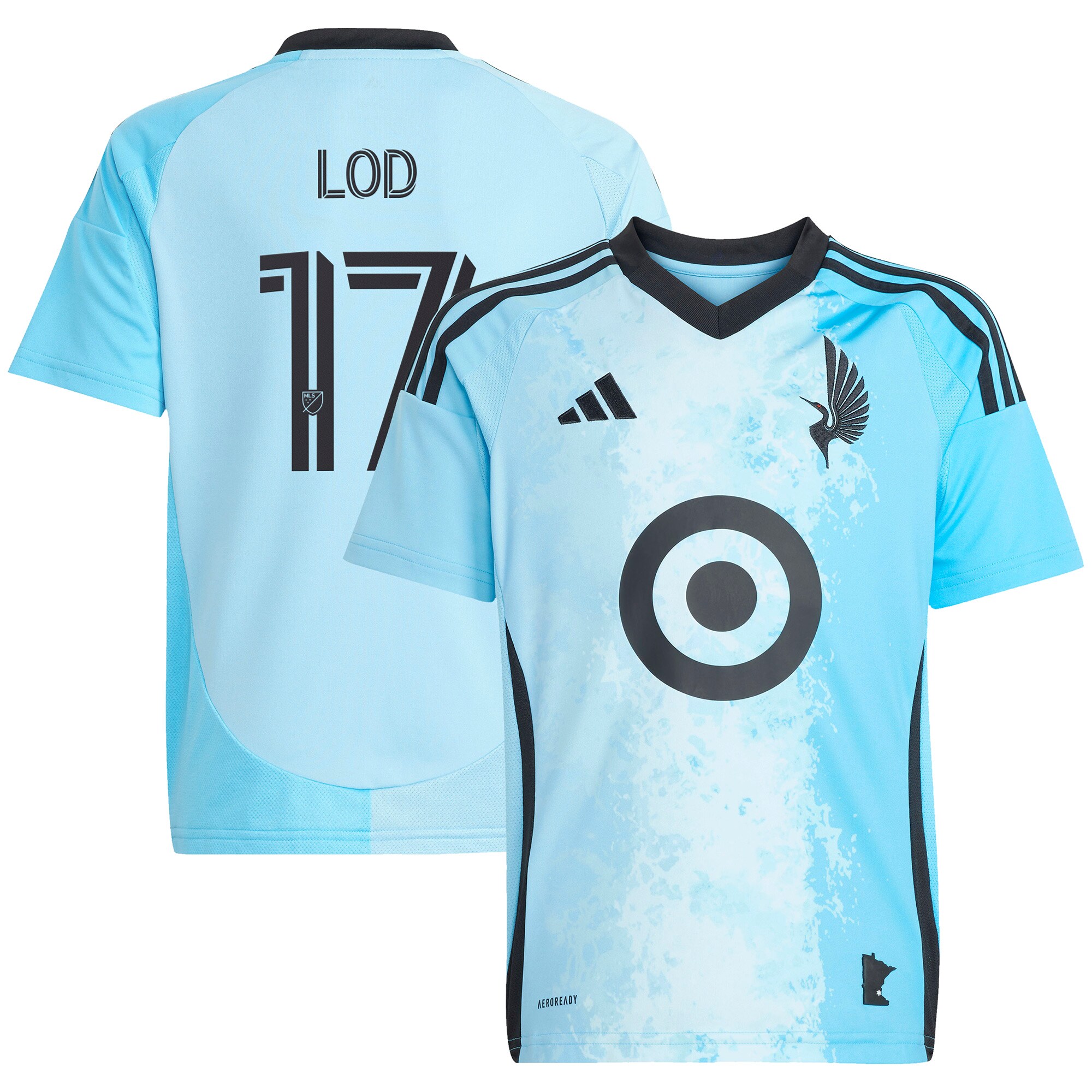 youth minnesota united fc robin lod adidas blue 2025 convergence replica player jersey | San Jose Earthquakes Hats, Jerseys & MLS Apparel