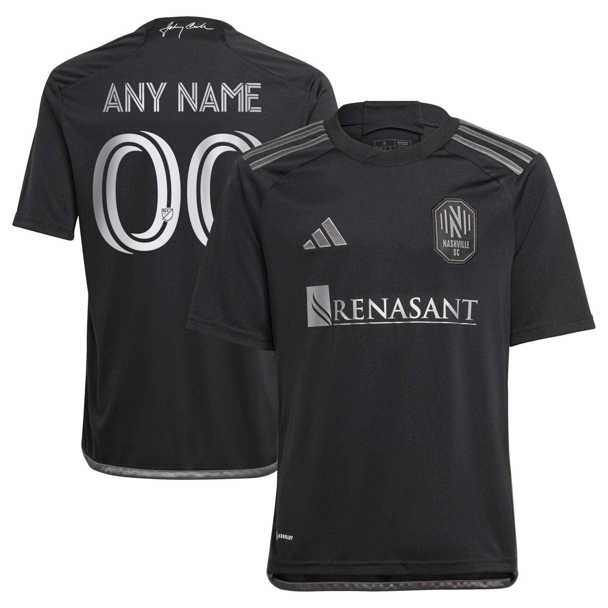 youth nashville sc adidas black 2023 man in black kit replica custom jersey | San Jose Earthquakes Hats, Jerseys & MLS Apparel
