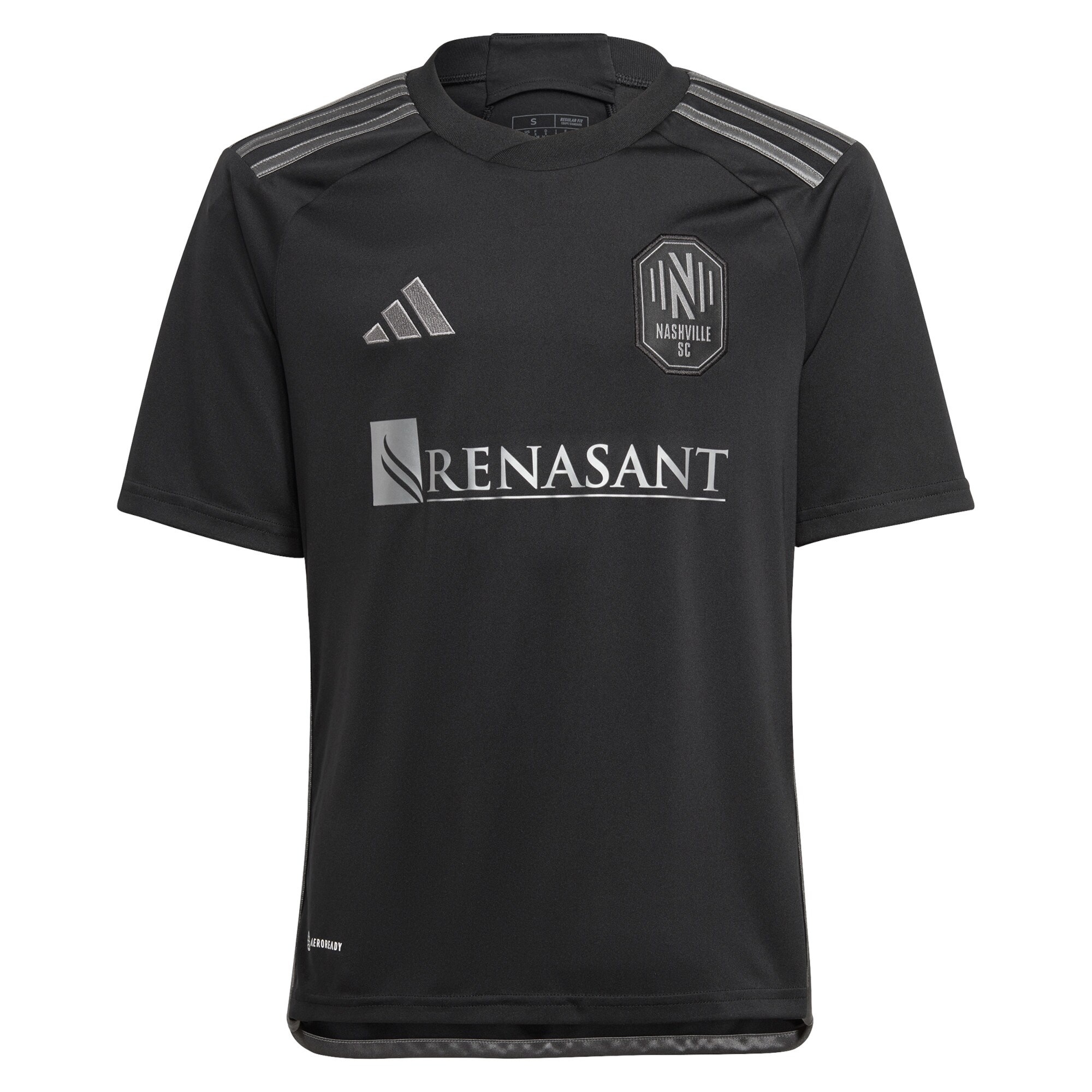 youth nashville sc adidas black 2023 man in black kit replica custom jersey | San Jose Earthquakes Hats, Jerseys & MLS Apparel