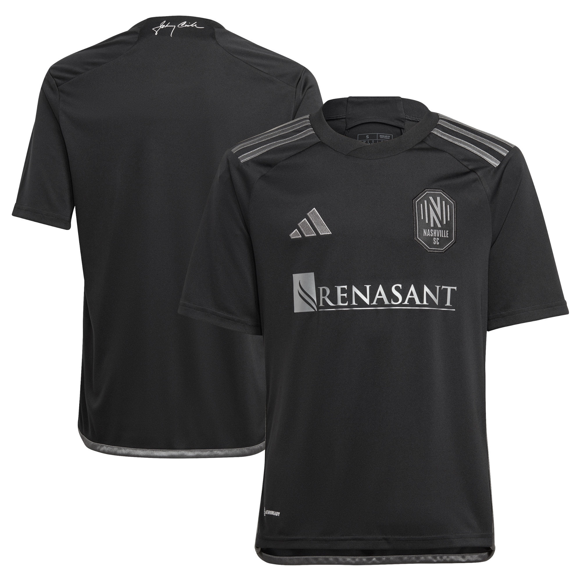 youth nashville sc adidas black 2023 man in black kit replica jersey | San Jose Earthquakes Hats, Jerseys & MLS Apparel