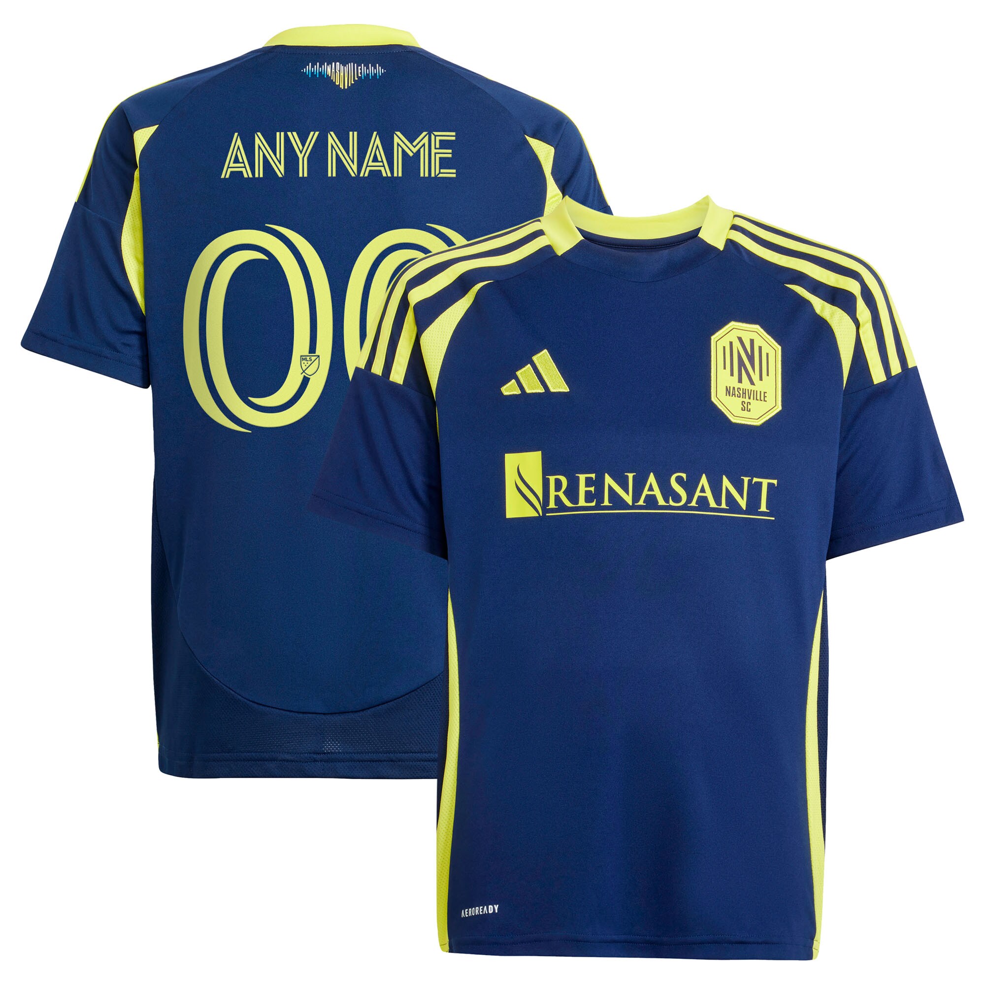youth nashville sc adidas navy 2025 the heart of nashville kit replica custom jersey | San Jose Earthquakes Hats, Jerseys & MLS Apparel
