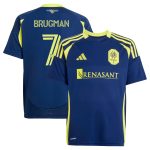 youth nashville sc gastón brugman adidas navy 2025 the heart of nashville kit replica player jersey | San Jose Earthquakes Hats, Jerseys & MLS Apparel
