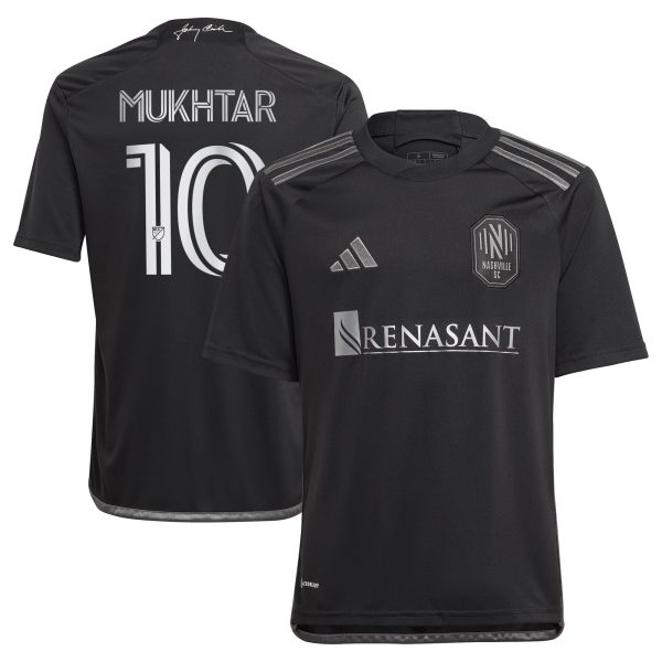 youth nashville sc hany mukhtar adidas black 2023 man in black kit replica player jersey | San Jose Earthquakes Hats, Jerseys & MLS Apparel
