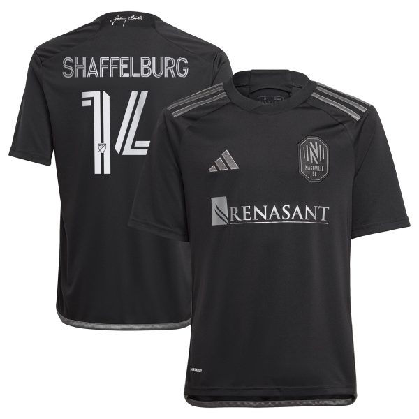 youth nashville sc jacob shaffelburg adidas black 2024 man in black kit replica player jersey | San Jose Earthquakes Hats, Jerseys & MLS Apparel