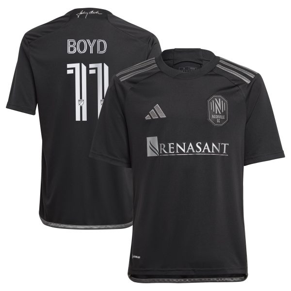youth nashville sc tyler boyd adidas black 2024 man in black kit replica player jersey | San Jose Earthquakes Hats, Jerseys & MLS Apparel