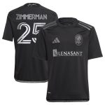 youth nashville sc walker zimmerman adidas black 2023 man in black kit replica player jersey | San Jose Earthquakes Hats, Jerseys & MLS Apparel