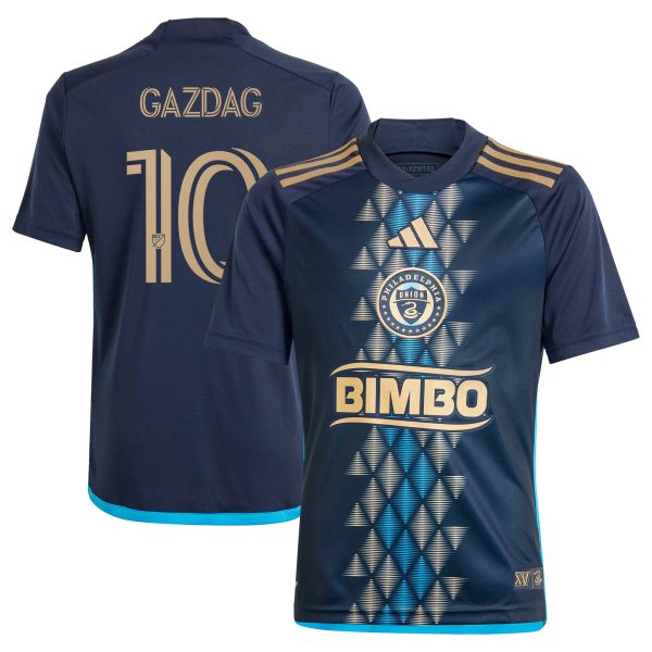 youth philadelphia union daniel gazdag adidas navy 2024 the xv kit replica player jersey | San Jose Earthquakes Hats, Jerseys & MLS Apparel