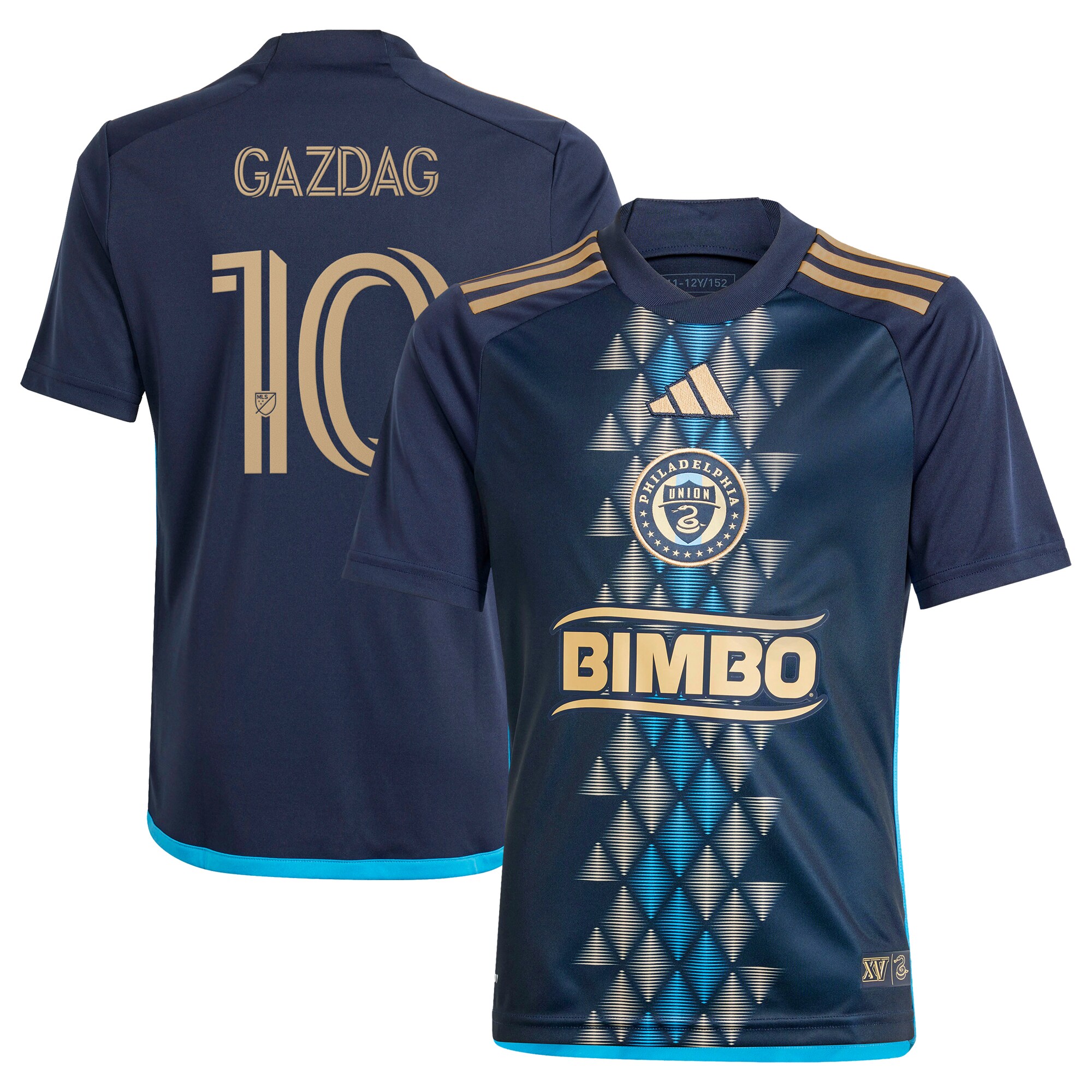 youth philadelphia union daniel gazdag adidas navy 2024 the xv kit replica player jersey | San Jose Earthquakes Hats, Jerseys & MLS Apparel