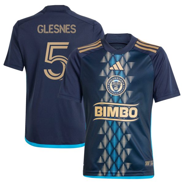 youth philadelphia union jakob glesnes adidas navy 2024 the xv kit replica player jersey | San Jose Earthquakes Hats, Jerseys & MLS Apparel