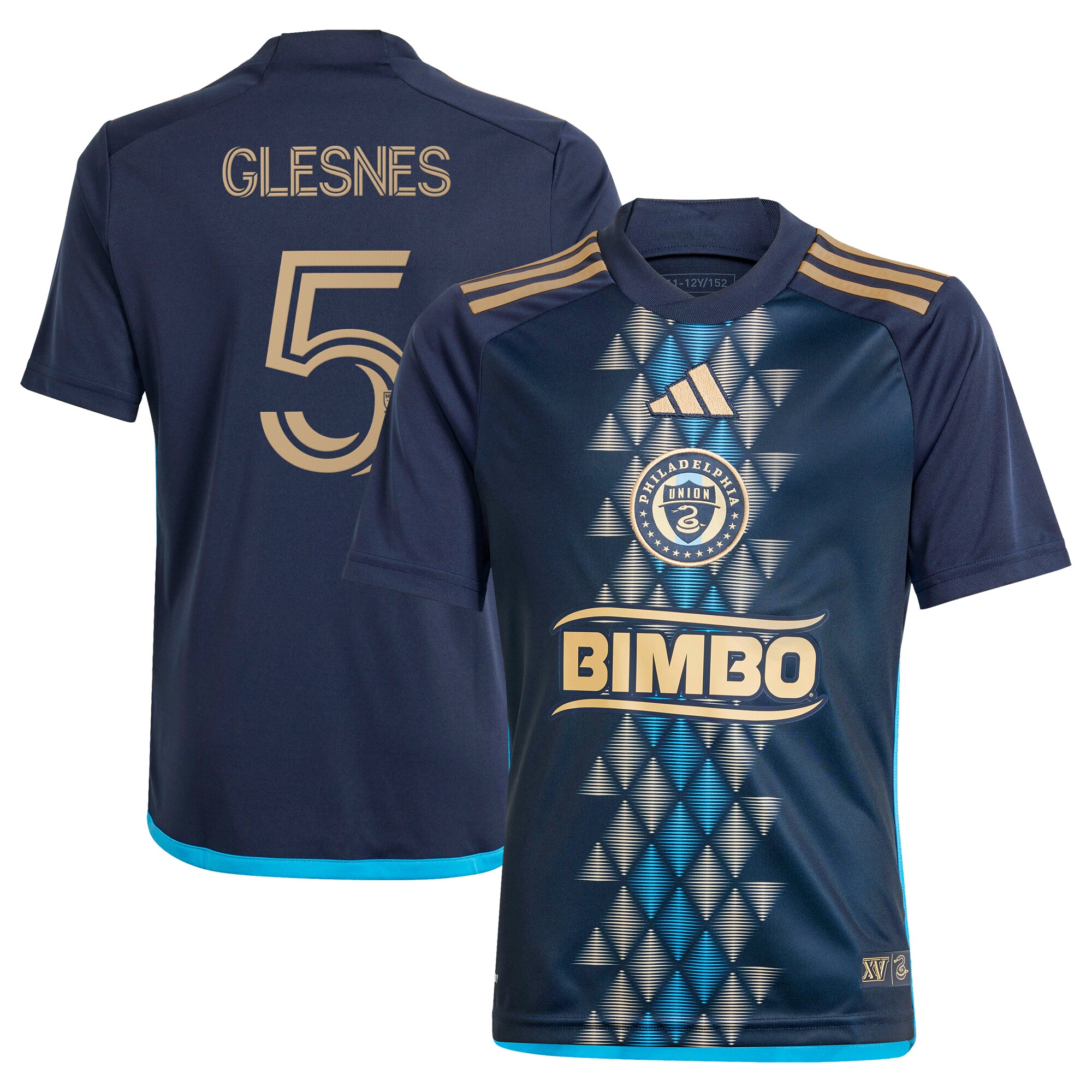 youth philadelphia union jakob glesnes adidas navy 2024 the xv kit replica player jersey | San Jose Earthquakes Hats, Jerseys & MLS Apparel