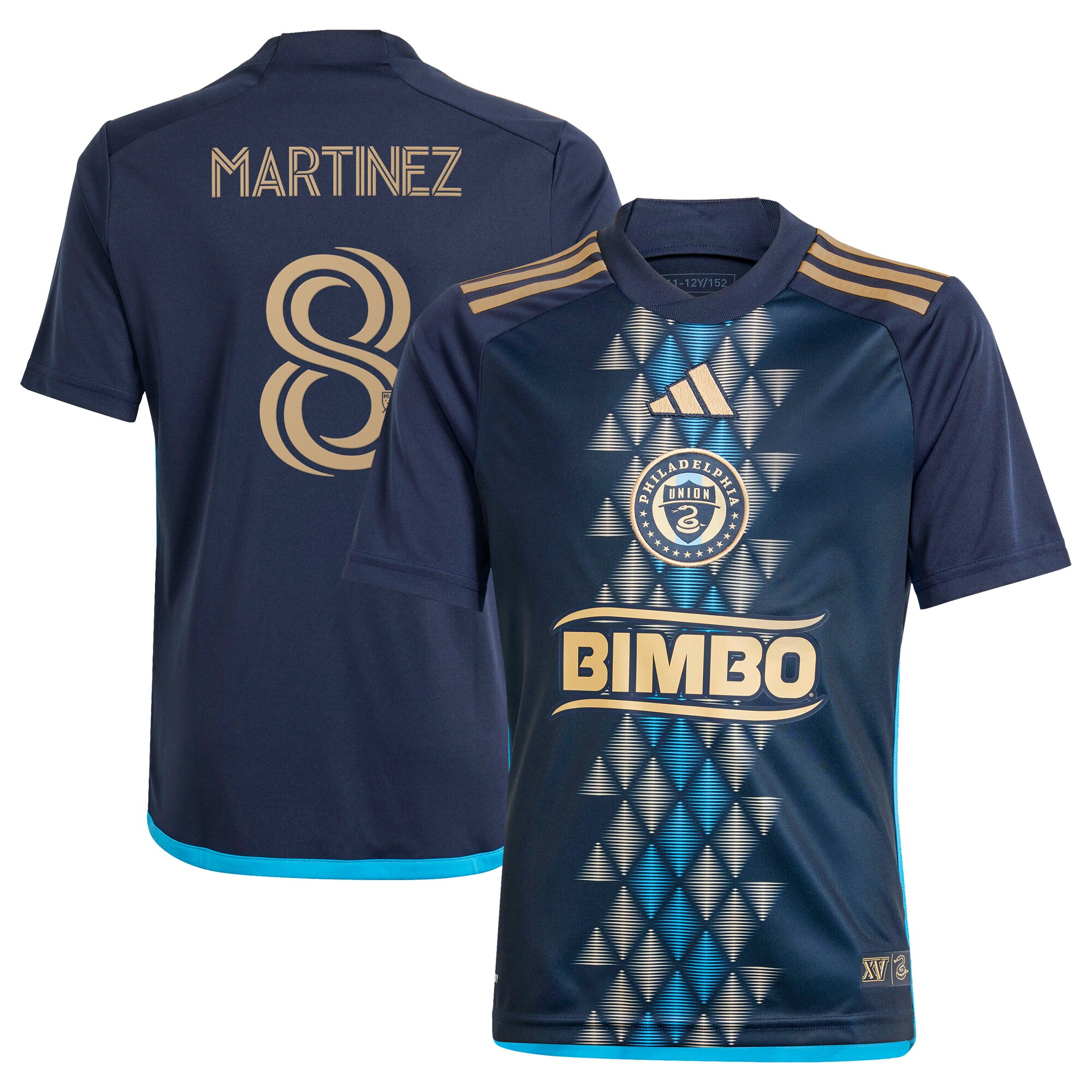 youth philadelphia union jose martinez adidas navy 2024 the xv kit replica player jersey | San Jose Earthquakes Hats, Jerseys & MLS Apparel