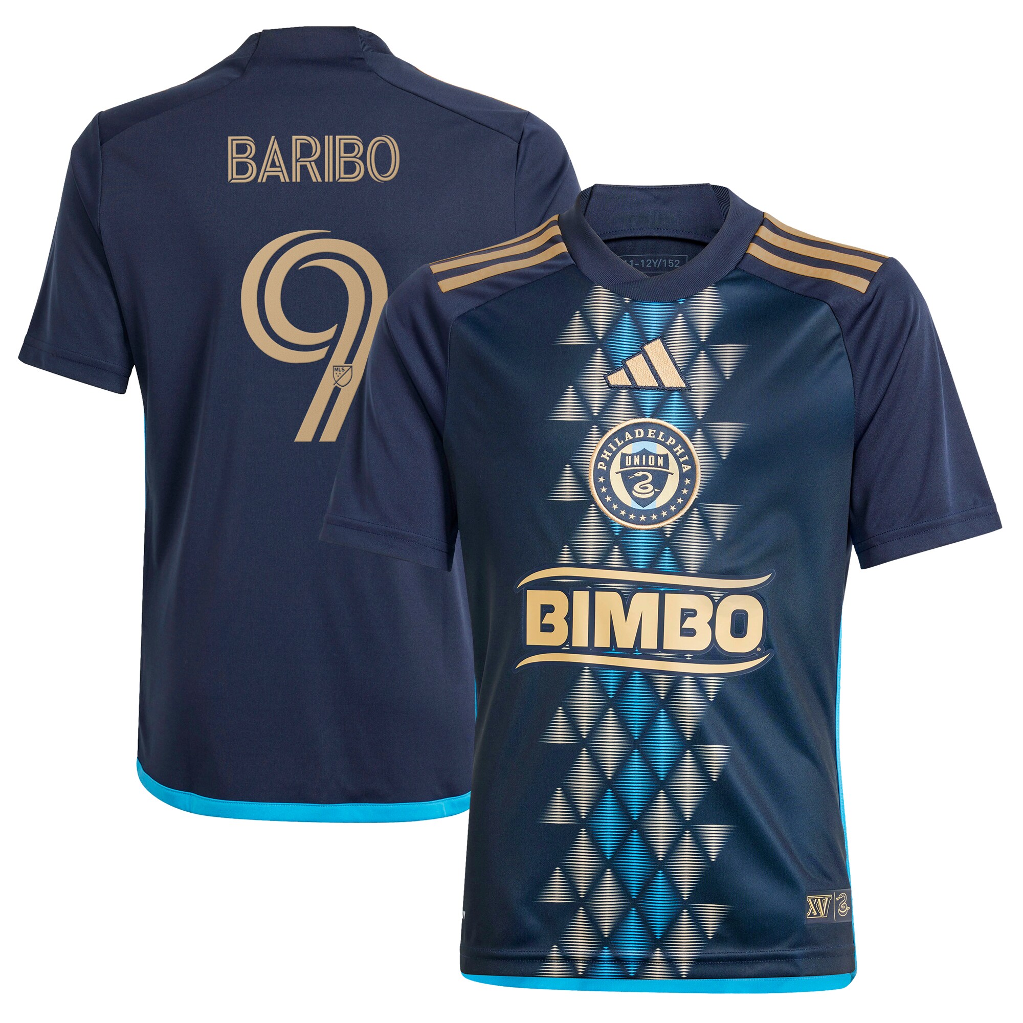 youth philadelphia union tai baribo adidas navy 2024 the xv kit replica player jersey | San Jose Earthquakes Hats, Jerseys & MLS Apparel