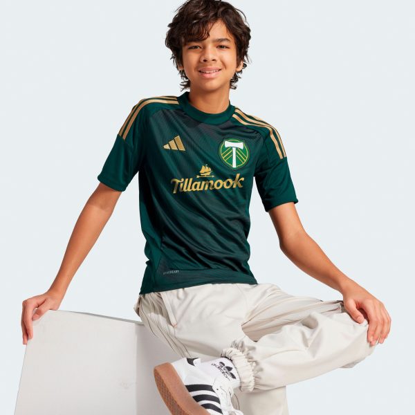 youth portland timbers adidas green 2025 forever green amp gold replica jersey | San Jose Earthquakes Hats, Jerseys & MLS Apparel