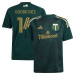 youth portland timbers jonathan rodríguez adidas green 2025 forever green amp gold replica player jersey | San Jose Earthquakes Hats, Jerseys & MLS Apparel