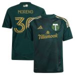 youth portland timbers santiago moreno adidas green 2025 forever green amp gold replica player jersey | San Jose Earthquakes Hats, Jerseys & MLS Apparel