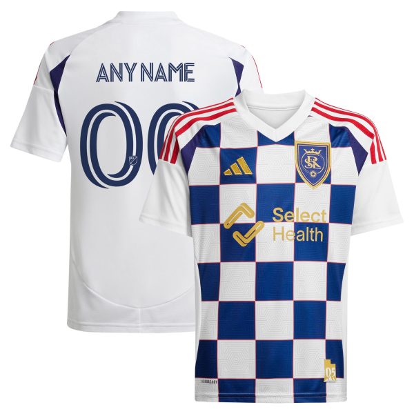 youth real salt lake adidas white 2025 grid city replica custom jersey | San Jose Earthquakes Hats, Jerseys & MLS Apparel