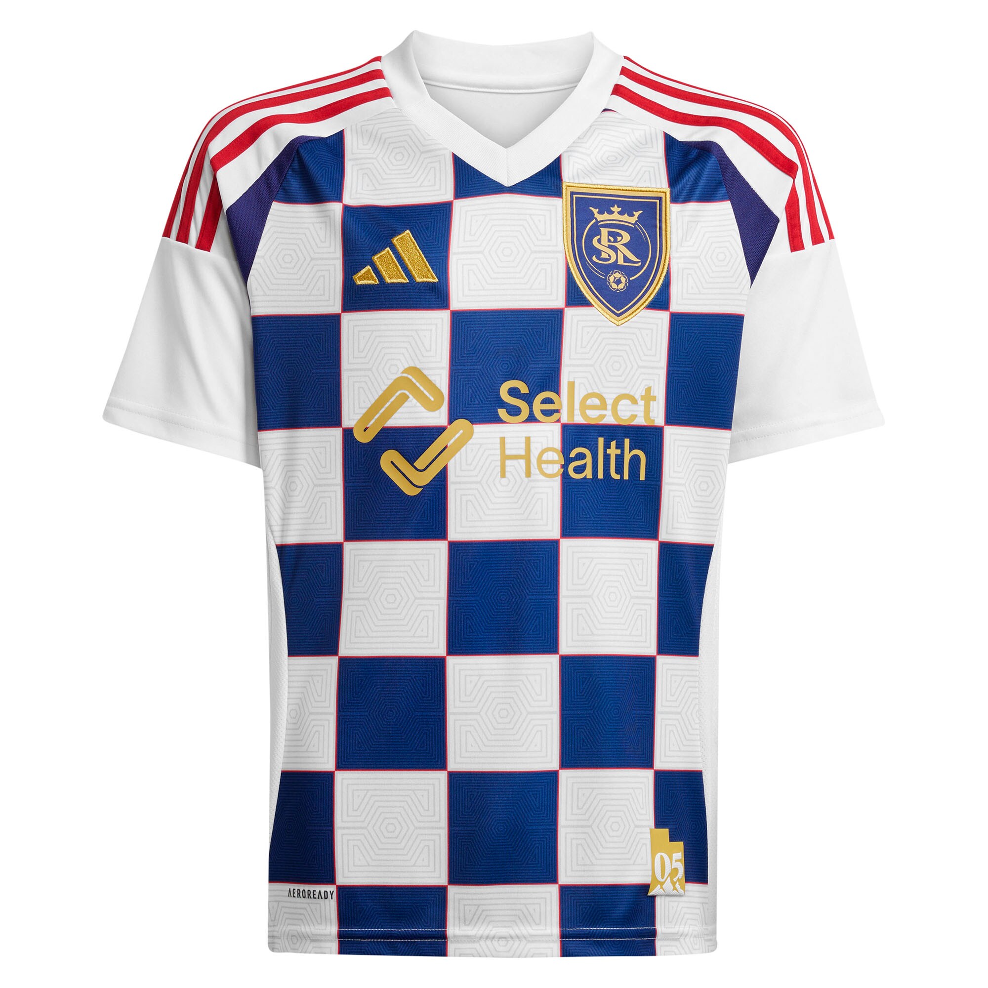 youth real salt lake adidas white 2025 grid city replica custom jersey | San Jose Earthquakes Hats, Jerseys & MLS Apparel