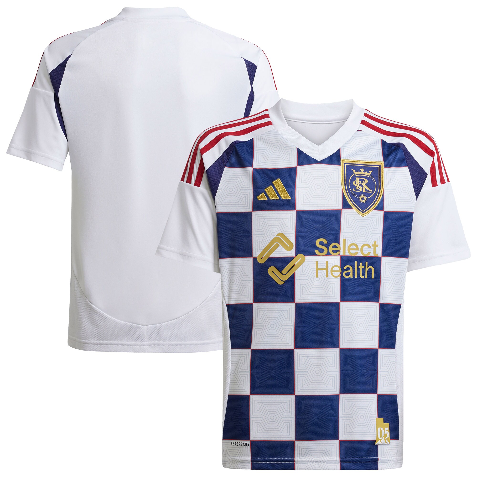 youth real salt lake adidas white 2025 grid city replica jersey | San Jose Earthquakes Hats, Jerseys & MLS Apparel