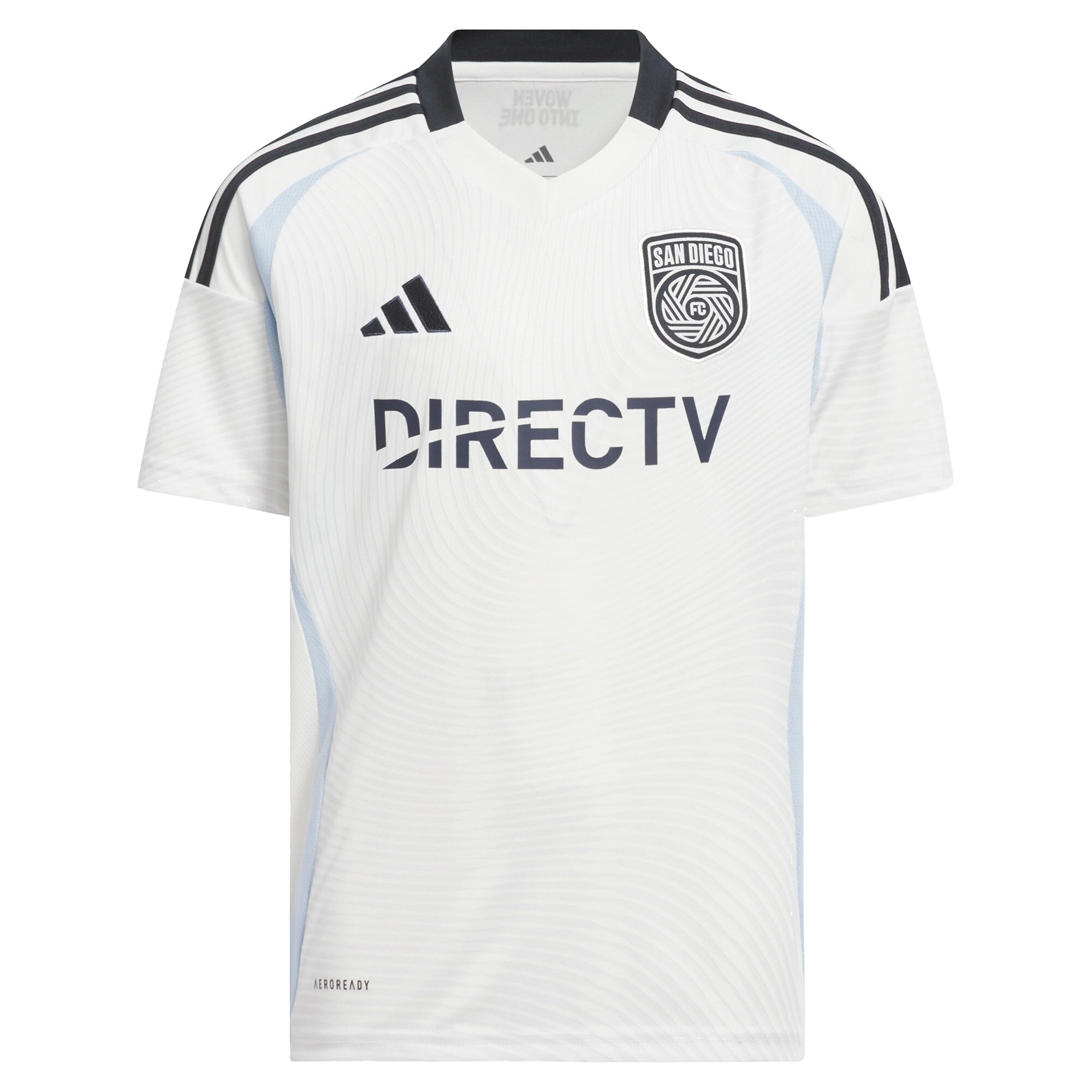 youth san diego fc adidas white 2025 woven into one replica custom jersey | San Jose Earthquakes Hats, Jerseys & MLS Apparel