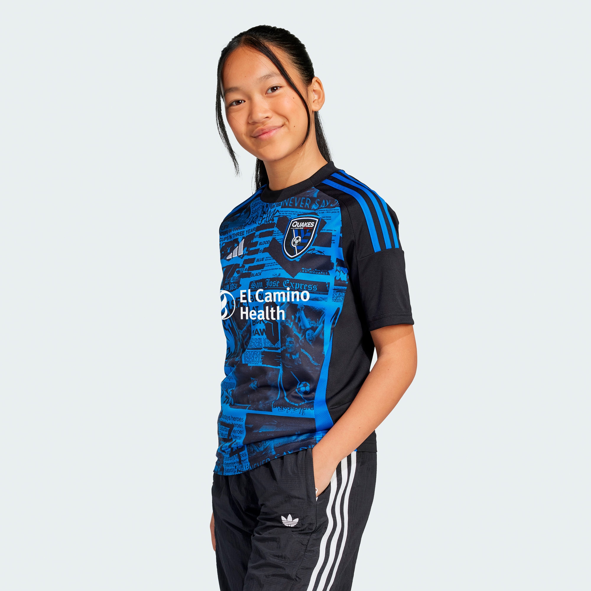 youth san jose earthquakes adidas black 2025 headliner replica jersey | San Jose Earthquakes Hats, Jerseys & MLS Apparel