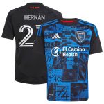 youth san jose earthquakes hernán lópez adidas black 2025 headliner replica player jersey | San Jose Earthquakes Hats, Jerseys & MLS Apparel