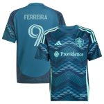youth seattle sounders fc jesus ferreira adidas blue 2025 the salish sea kit replica player jersey | San Jose Earthquakes Hats, Jerseys & MLS Apparel