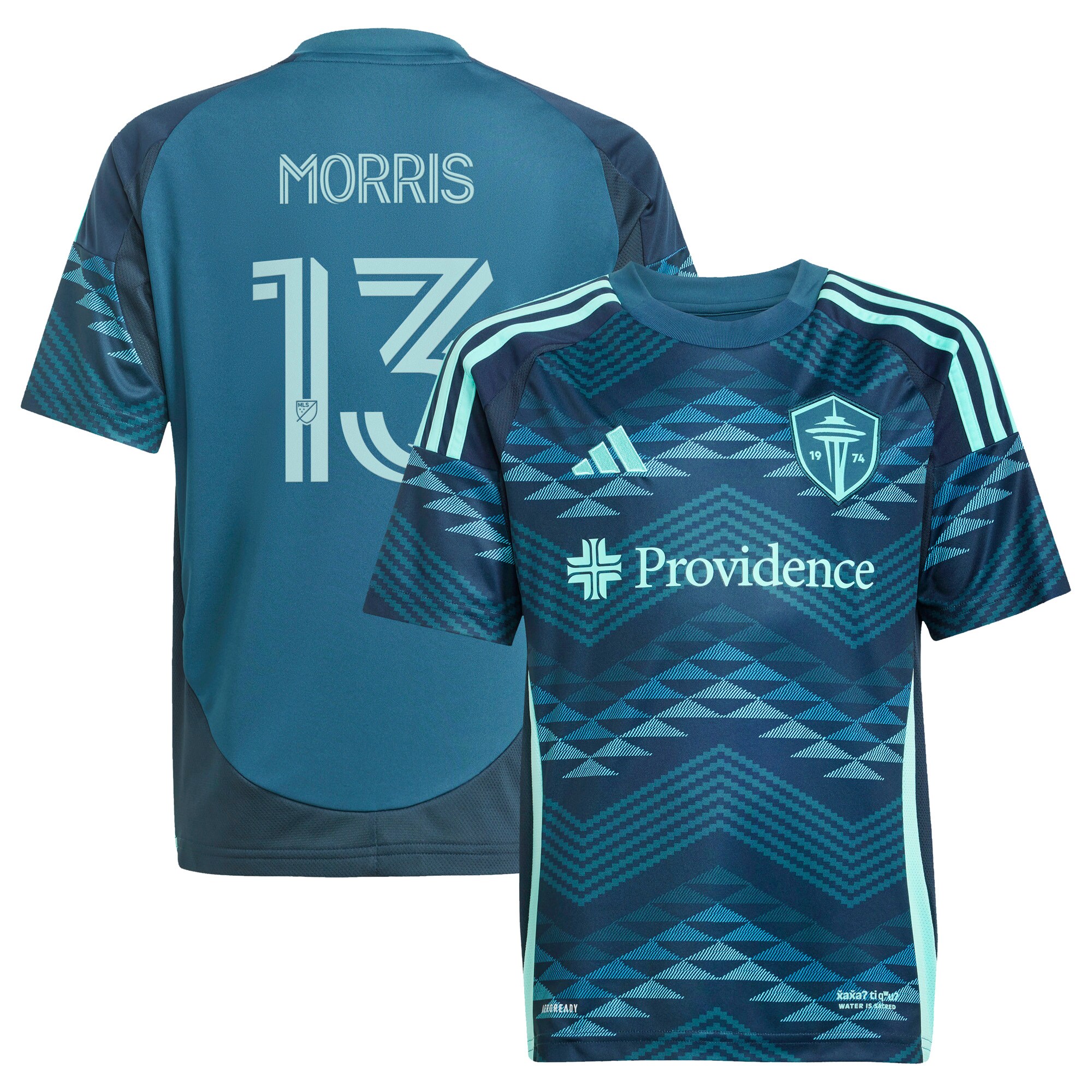 youth seattle sounders fc jordan morris adidas blue 2025 the salish sea kit replica player jersey | San Jose Earthquakes Hats, Jerseys & MLS Apparel