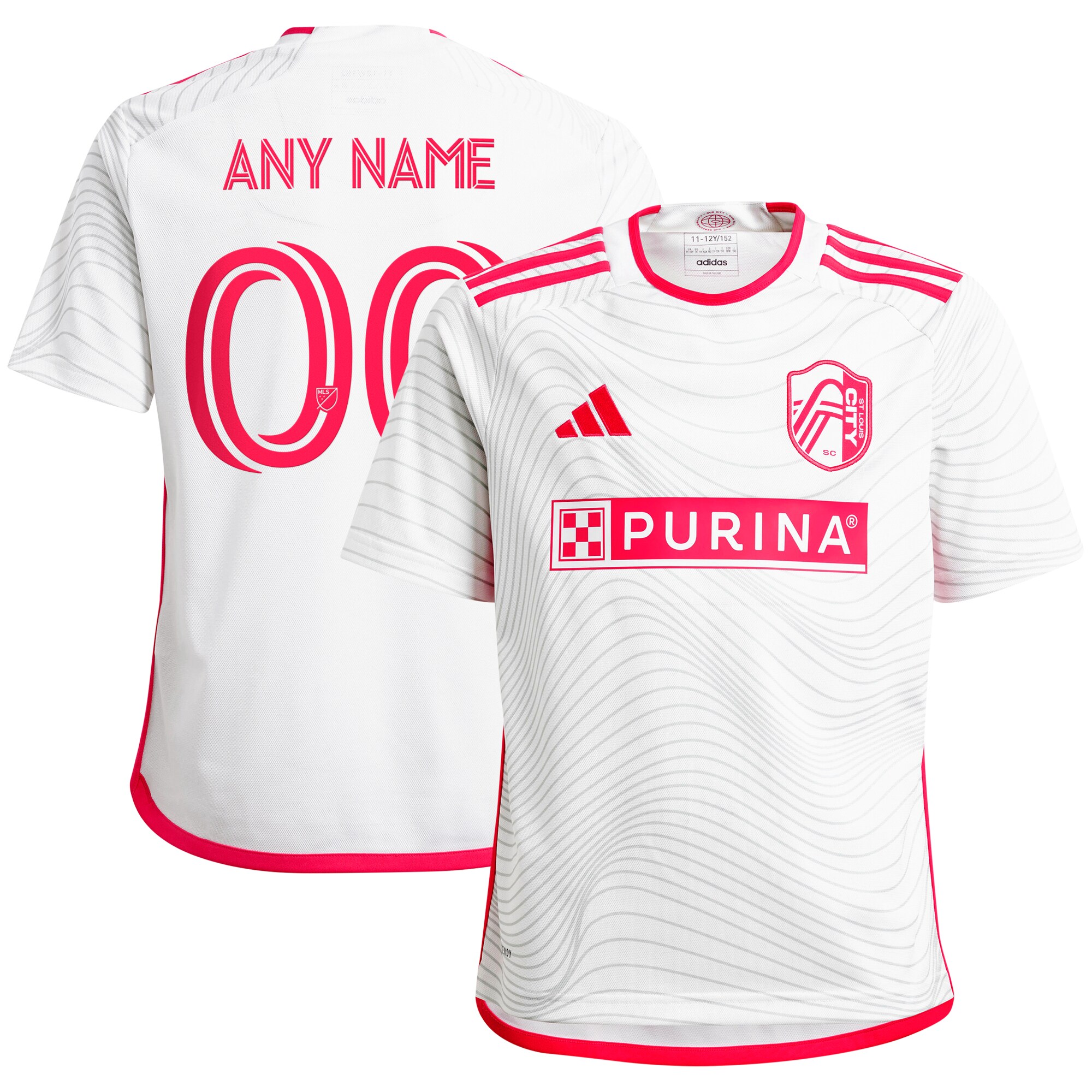 youth st. louis city sc adidas white 2024 the confluence kit replica custom jersey | San Jose Earthquakes Hats, Jerseys & MLS Apparel