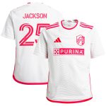 youth st. louis city sc aziel jackson adidas white 2024 the confluence kit replica player jersey | San Jose Earthquakes Hats, Jerseys & MLS Apparel