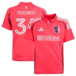 youth st. louis city sc cedric teuchert adidas pink 2025 forever city red replica player jersey | San Jose Earthquakes Hats, Jerseys & MLS Apparel