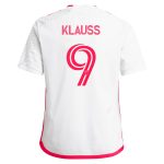 youth st. louis city sc joão klauss adidas white 2024 the confluence kit replica player jersey | San Jose Earthquakes Hats, Jerseys & MLS Apparel