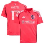 youth st. louis city sc marcel hartel adidas red 2025 forever city red replica player jersey | San Jose Earthquakes Hats, Jerseys & MLS Apparel