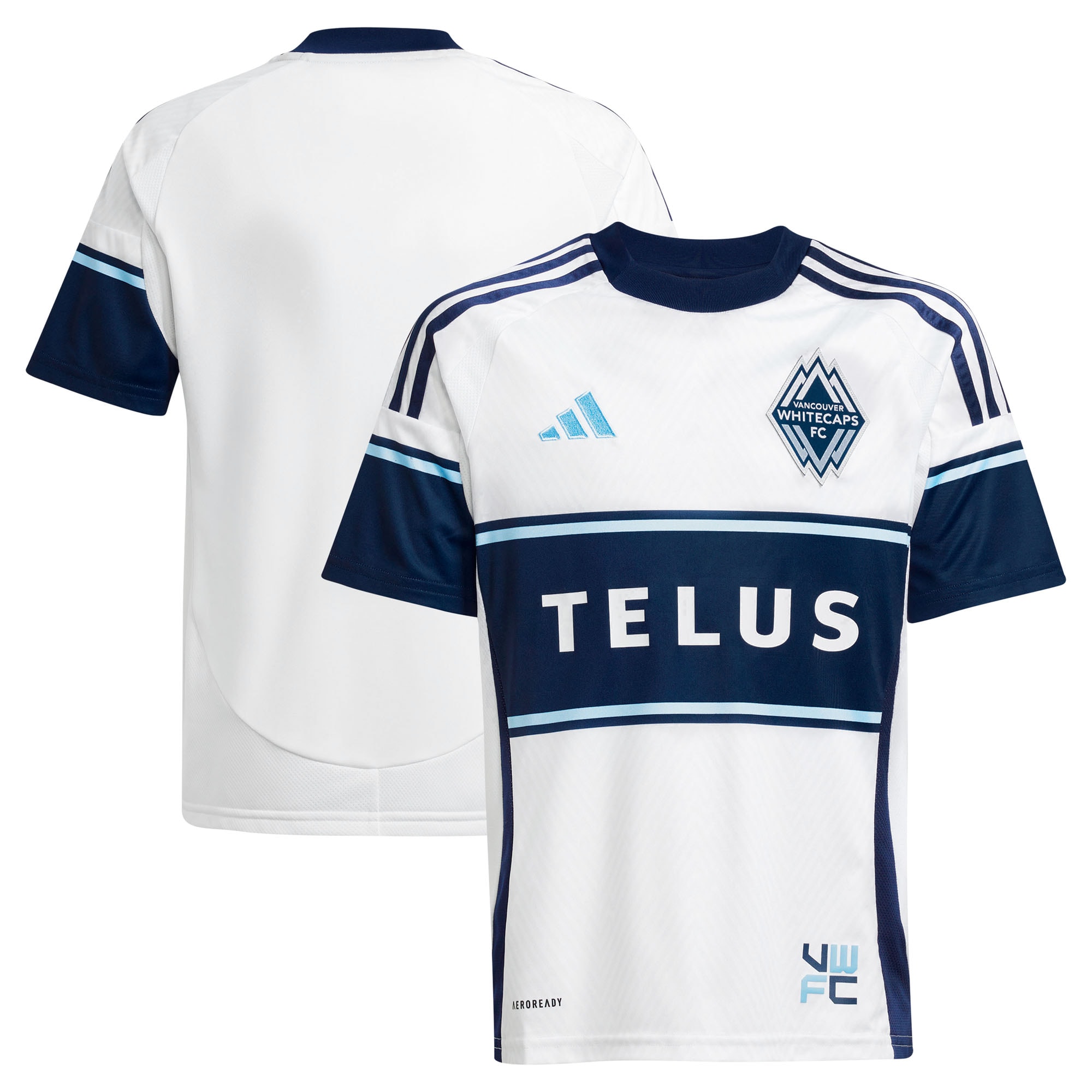 youth vancouver whitecaps fc adidas white 2025 the peak replica jersey | San Jose Earthquakes Hats, Jerseys & MLS Apparel