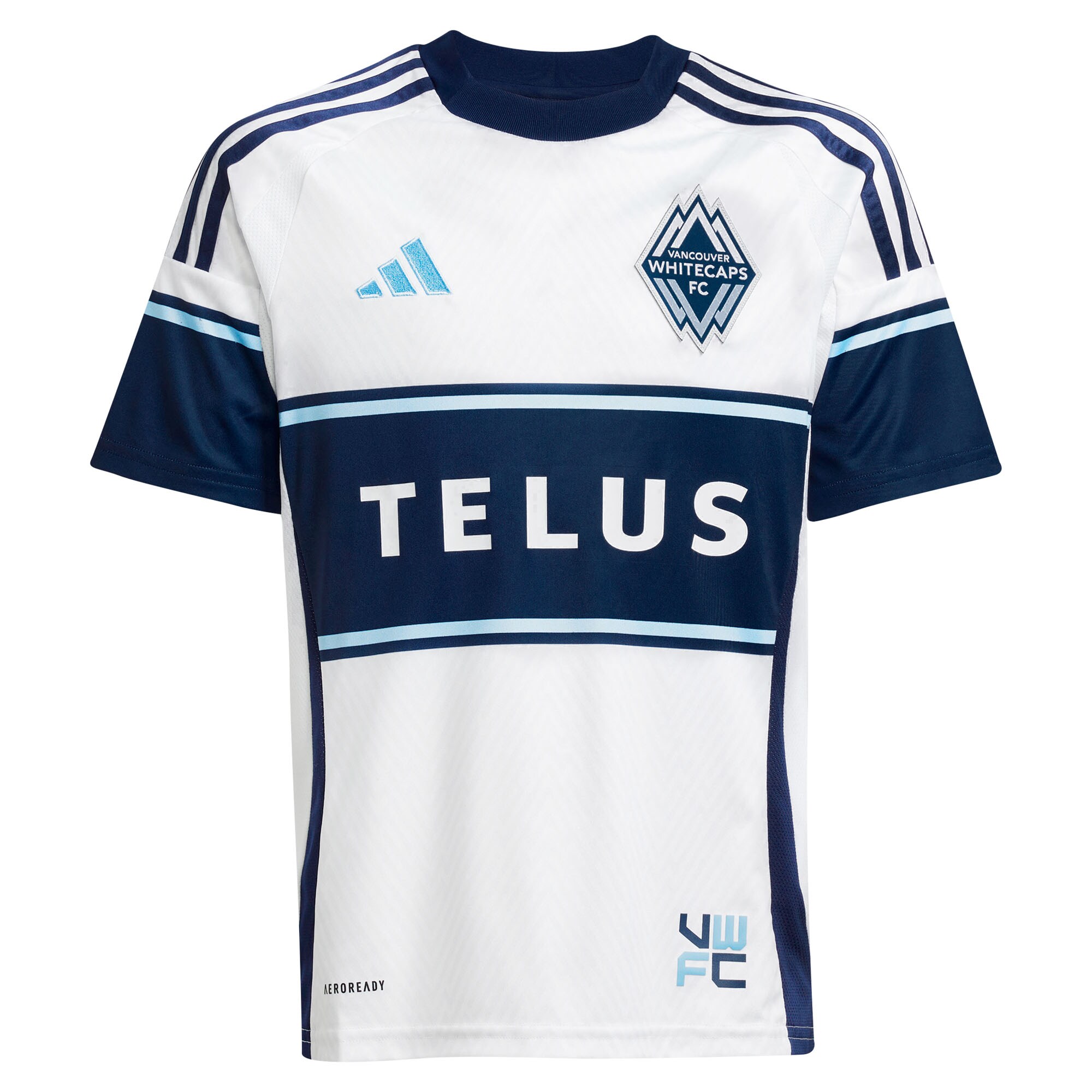 youth vancouver whitecaps fc samuel adekugbe adidas white 2025 the peak replica player jersey | San Jose Earthquakes Hats, Jerseys & MLS Apparel